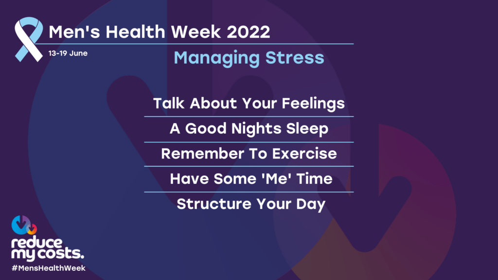 mens health week - managing stress