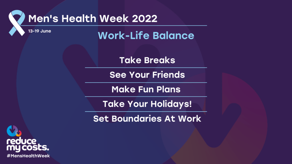 mens health week - work-life balance