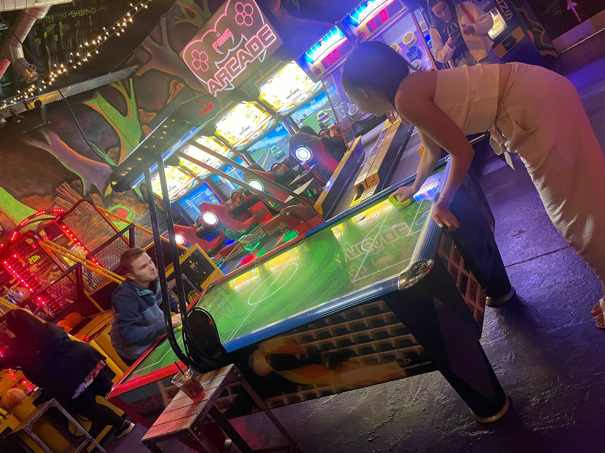 Careers 7 Alysha and Joe playing air hockey